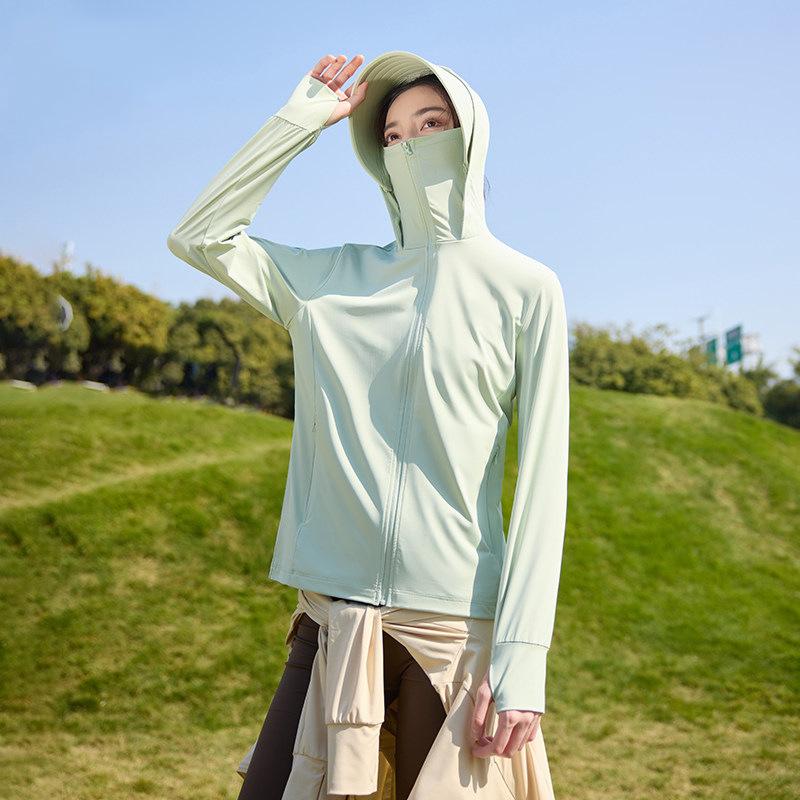 UPF10+ Ice Silk Sun Protection Shirt Unisex 1011 Summer Outdoor UV Protection Breathable Loose Skin Jacket