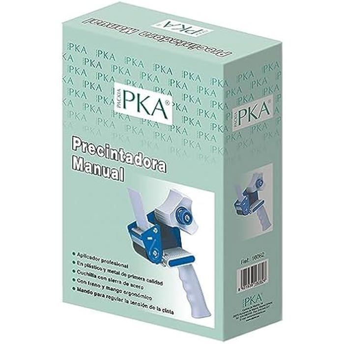 Dévidoir de ruban adhésif manuel - pka - 16082 - plastique - lame en acier - mixte