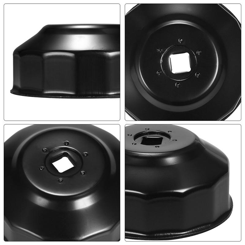 Universal 65mm X 14 Flutes Oil Filter Wrench Cup Socket Type Cap Remover Tool