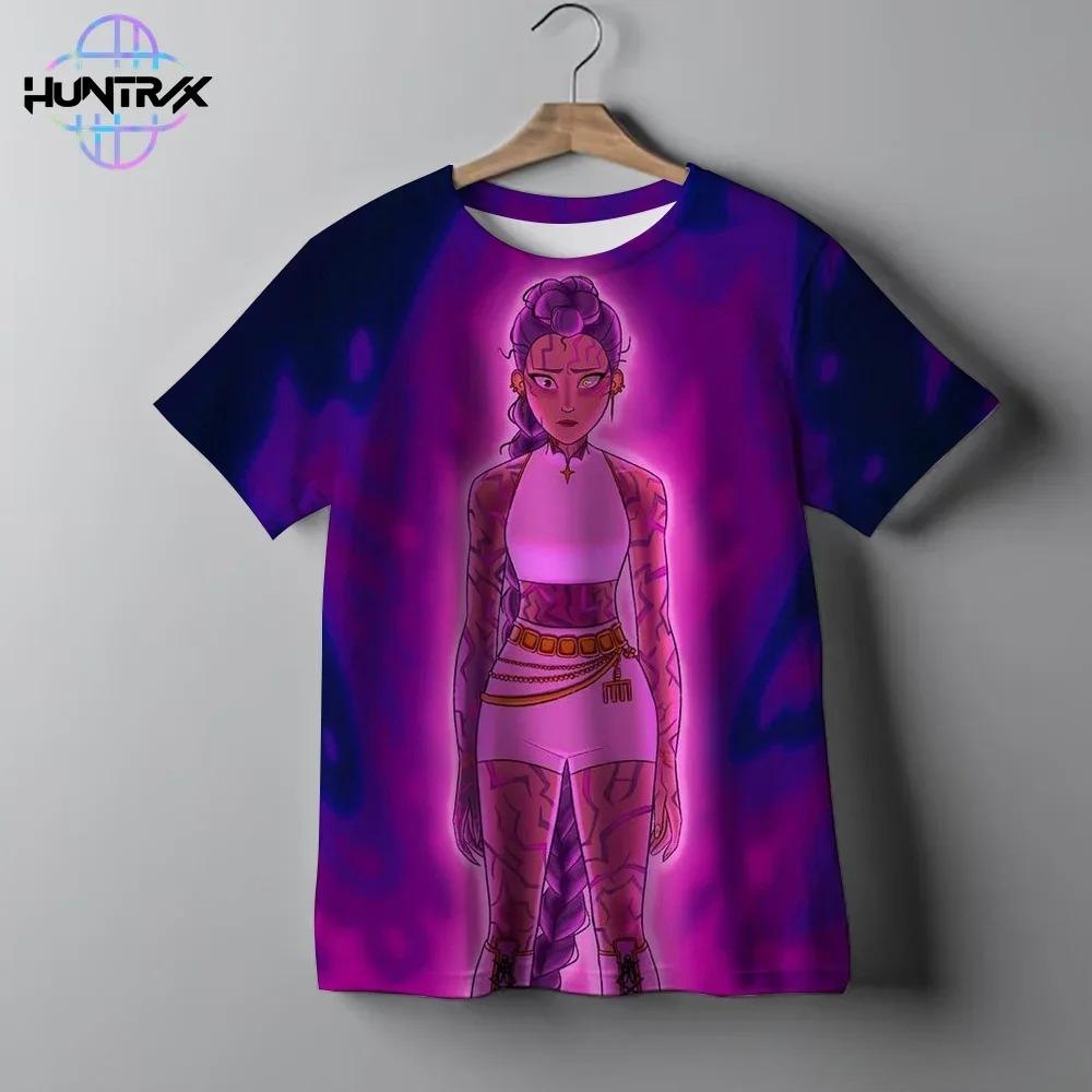 Kpop Demon Hunters 3D Print Sport Boy Girl T-shirt Animation Harajuku Y2K Popular Cute Children Short Sleeve Clothing Summer Top