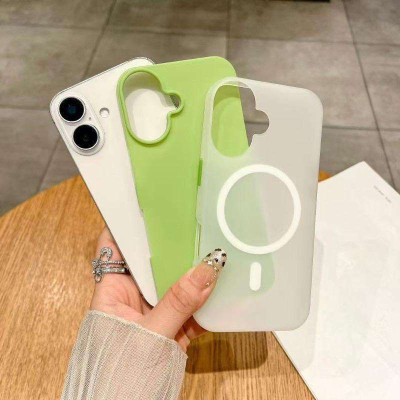 Luxury Candy Color 2 IN1 Case for iPhone 17 16 15 14 Plus 13 12 Pro Max 11 for Magsafe Magnetic Wireless Charge Matte Soft Cover