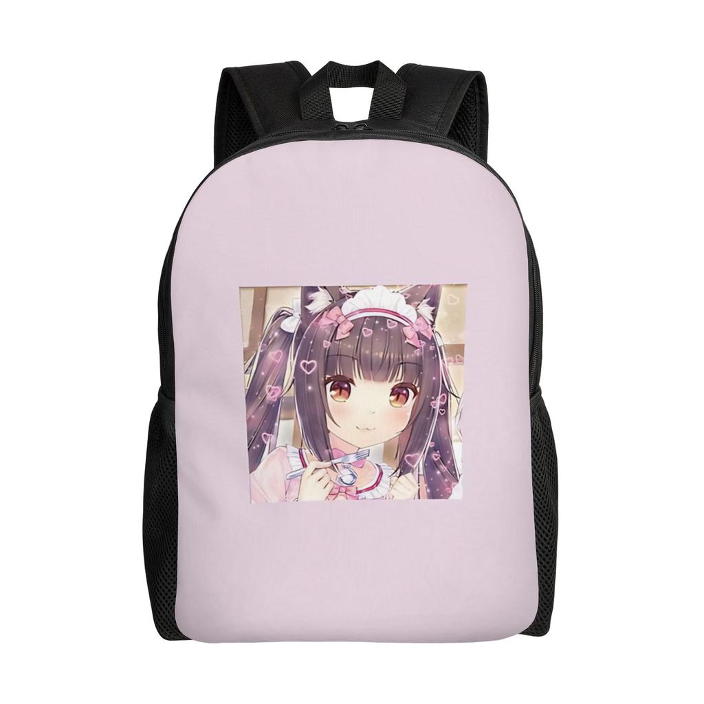 Nekopara cat ear anime girl Backpack Office Workers Sporty Fashionable mochila Large Capacity Laptop Bag Back To School Season