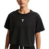Dri-Fit Kobe Locker geschnitten Rundhals Basketball Crop Kurzarm Schnelltrocknendes T-Shirt Damen Oberteile IO8290-010