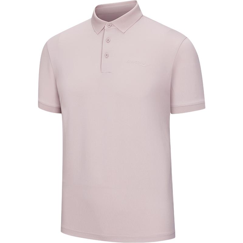 

SAUCONY Удобная Дышащая Универсальная Футболка-поло с коротким рукавом Мужские топы Шампань-Розовый SA2250SP62C-PK039 L