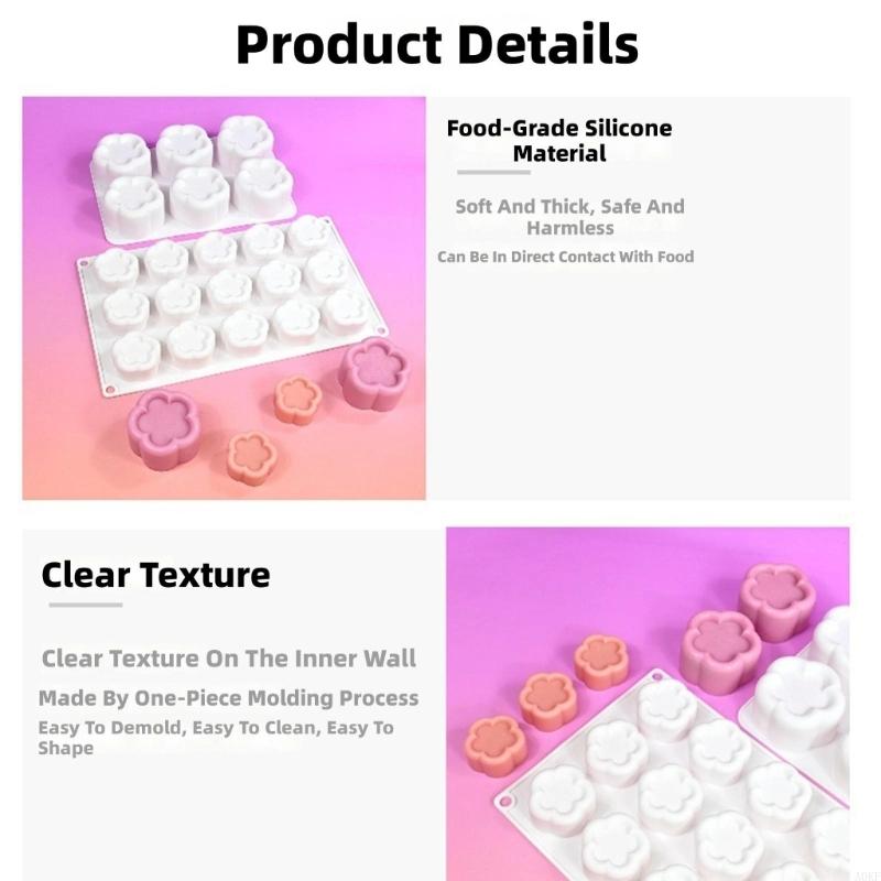 Flower Silicone Molds Fondant Mousses Cake Molds Making Pastry Chocolate Molds Baking Decorating Tool Nonstick A0KF