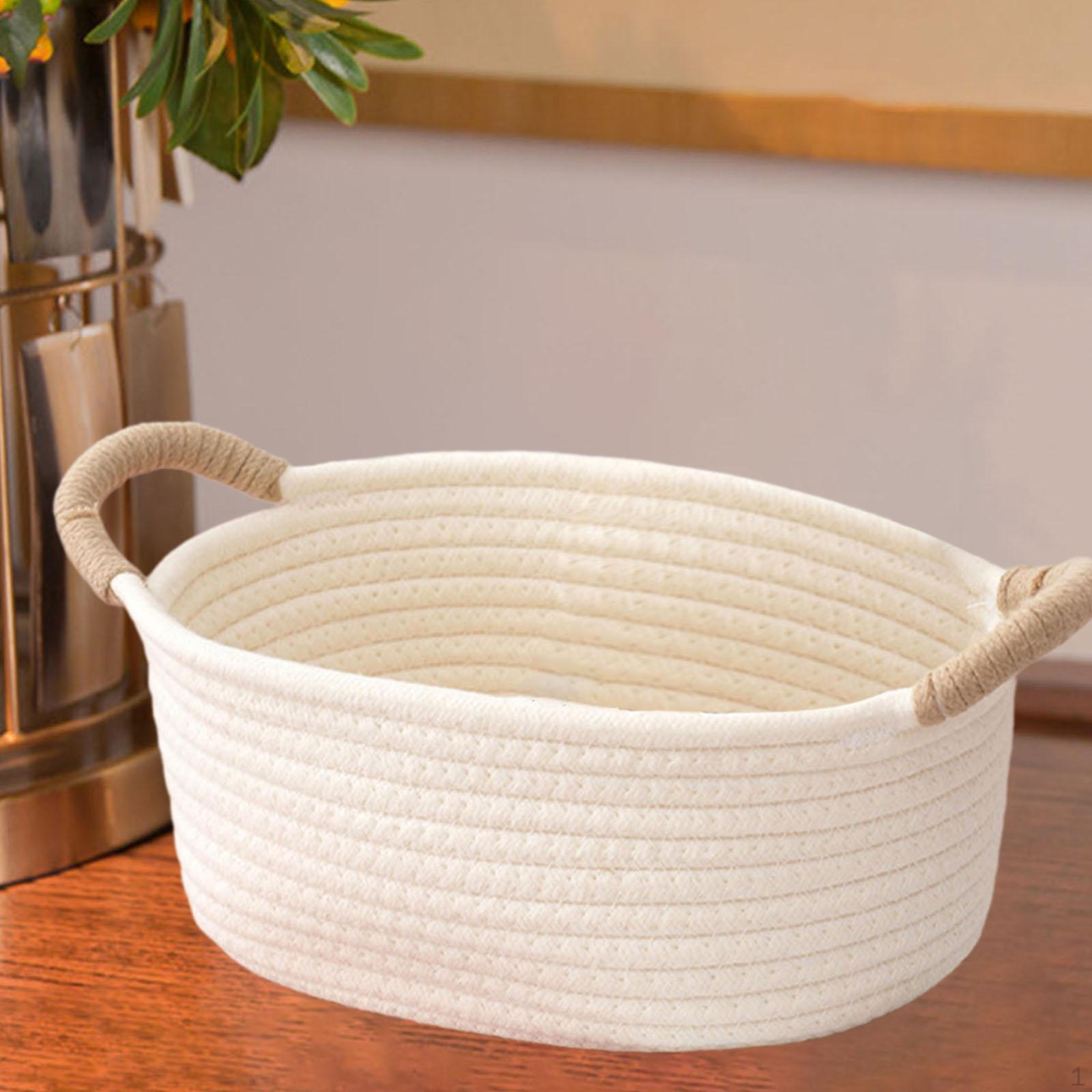 Корзина для косметики для офиса с плетеным дизайном S