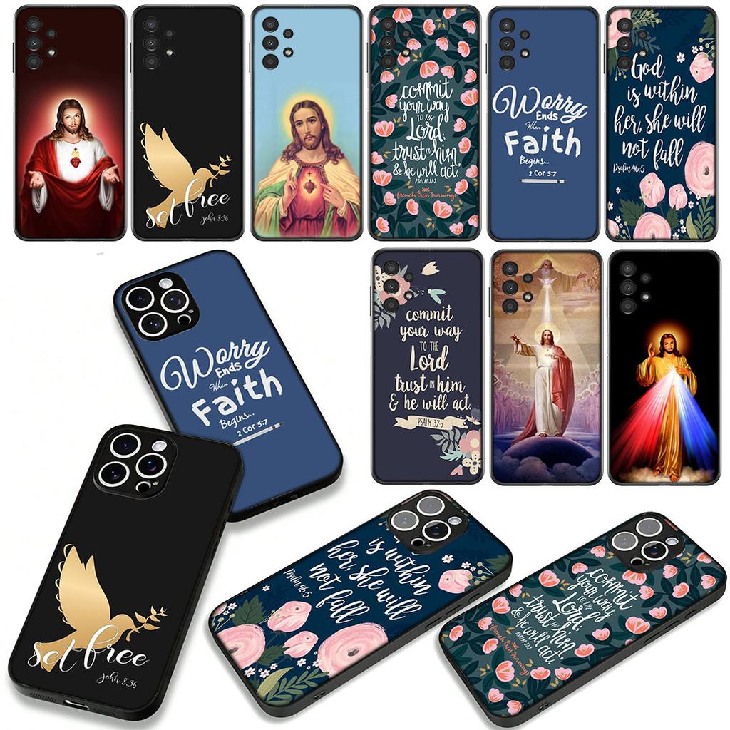 Bible Verse Christian God Jesus Faith Phone Case for Xiaomi Poco X7 X6 X5 F7 F6 F8 Ultra F5 M6 M7 M8 Pro C85 C75 C65 C71 C61