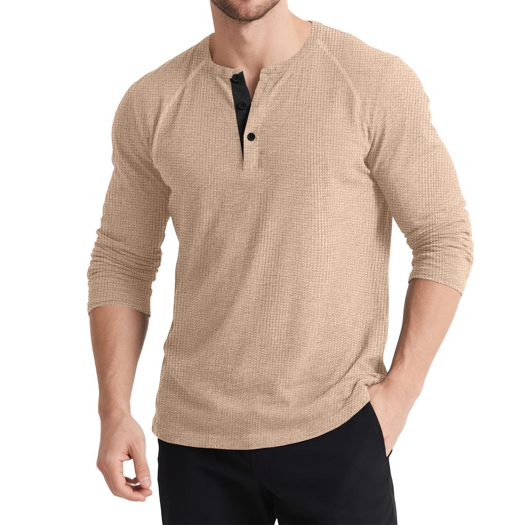 Men's 2025 Autumn and Winter Long Sleeve Retro T-Shirts and Sweaters