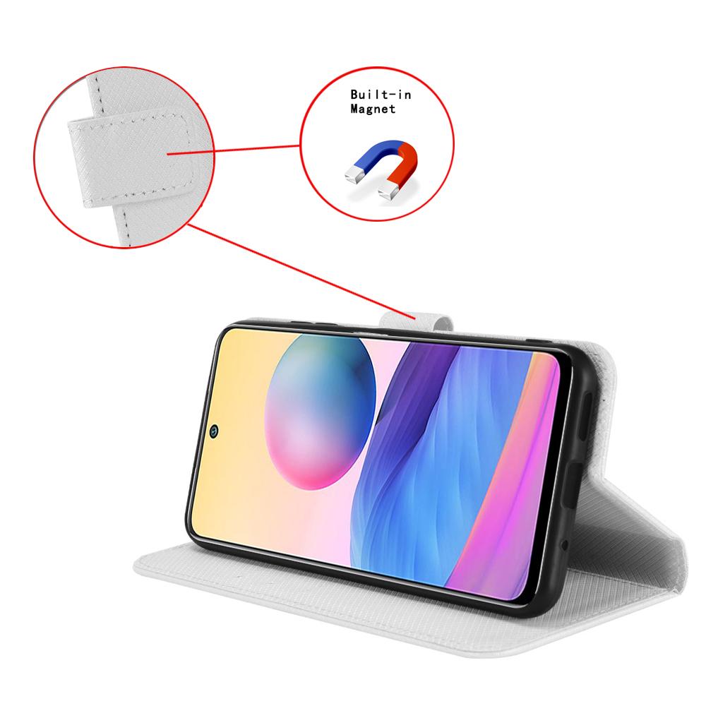 Dla Xiaomi Redmi Note 14 4G (163.25mm) Etui PU Skóra Tekstura Diamentu Portfel Pokrowiec na Telefon