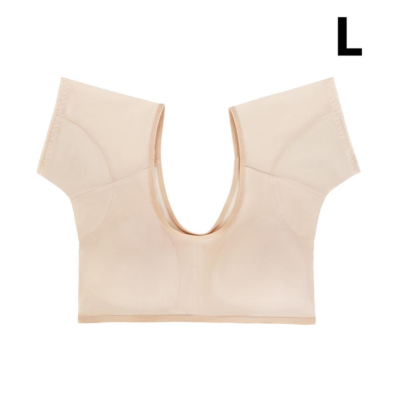 

Влагоотводящая одежда с нагрудной вставкой, ультратонкая сетка, быстросохнущий жилет-бандаж на грудь, защита от пота, подмышечные вкладыши от пота, футболка L телесный