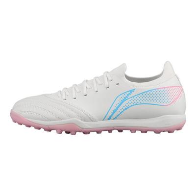 Li Ning Chang Ge Pro Mg (Gummi Kort Pigg) Hardt Underlag Støtdempende Slitesterke Fotballsko Menn Fotballsko Hvit Rosa Blå YSTV0331