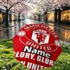 Custom Name Personalized Manchester United F.C Print Umbrella, Auto Open Close, 8‑Rib Sturdy Frame, Commute Camping Hiking Use, Birthday Gift