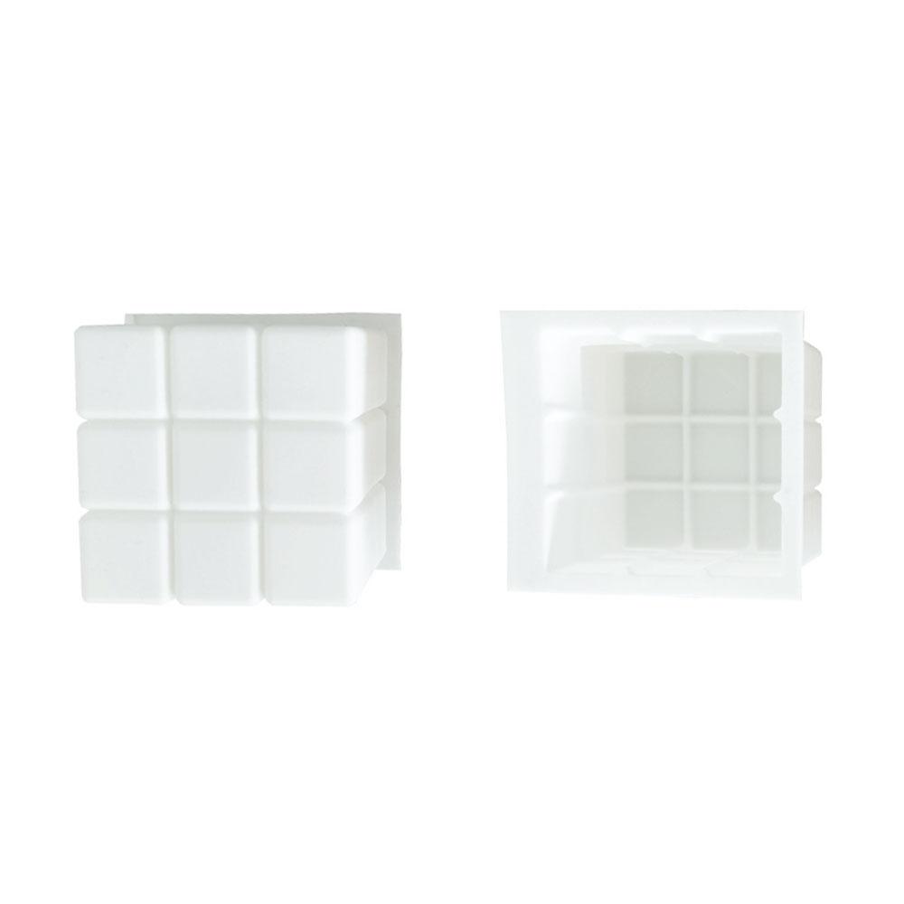 Silicone world Silicone 3D Cube Baking Mousse Cake Mold Dessert Molds DIY Aromatherapy Candle Plaster Mould Handmade Soap Mold