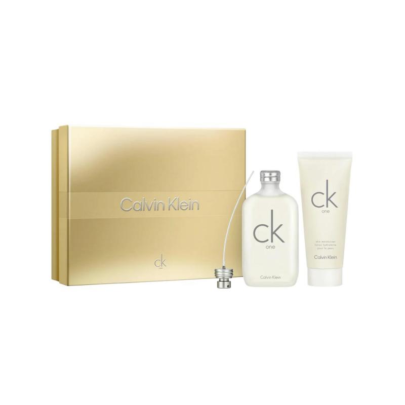 Calvin Klein One Gift Box Perfume Set EDT Lemon Jasmine Citrus Fragrance 200ml+200ml коричневый
