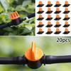 20Pcs Hose Mini Valves Garden Tap Garden Drip Irrigation Fitting Pipe Connector Water Valves For 4/7mm Water Flow Control Valves