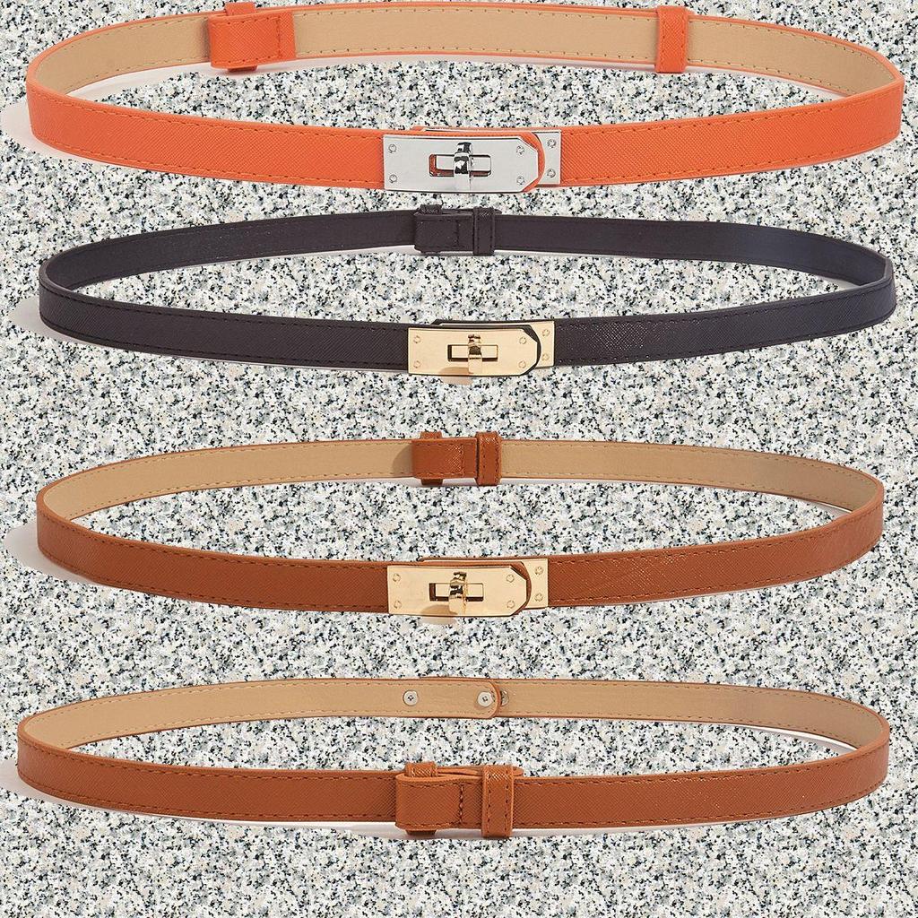 Neue Mode Retro Echtes Leder Einstellbare Gold Schnalle Gürtel Frauen Dünne Rindsleder Gürtel Weibliche Jeans Kleid Bund