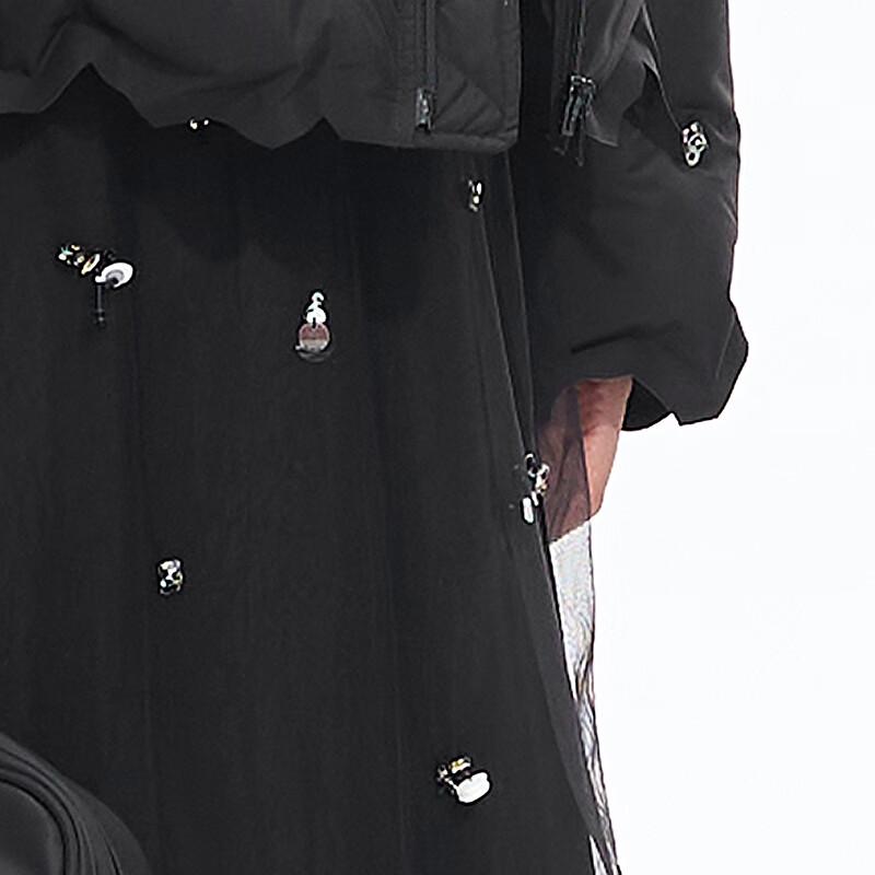 JNBY Women's Autumn Straight Mesh Midi Skirt