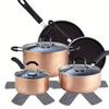 5pcs Pot Pan Felt Protectors Divider Pads Heat Resistant Prevent Scratching Separate Mat Surfaces for Cookware Kitchen Tool