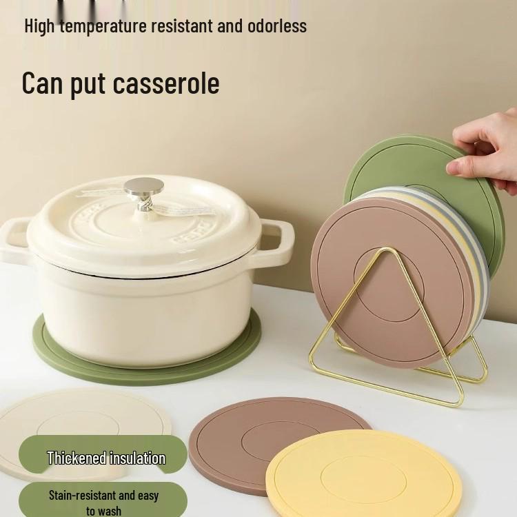 Non-Slip Silicone Heat-Resistant Table Mat & Pot Holder