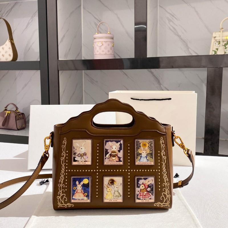 High-end Light Luxury Embroidered Handbag Women With Large Capacity Tote Women s Bag коричневый