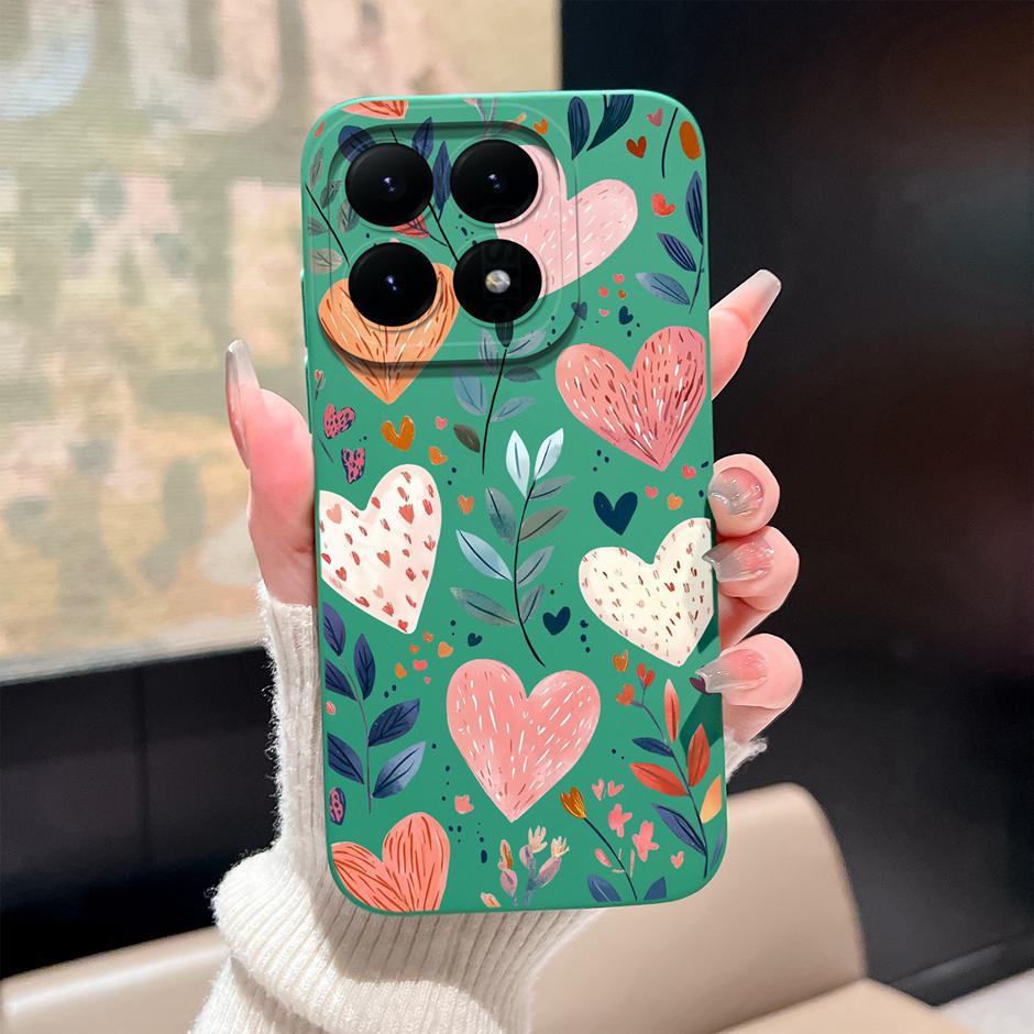 Cases For Xiaomi 15 15T Pro Love Heart Butterfly Antifouling Full Protection Housing For Xiaomi15TPro xiaomi15pro Luxury Bumper