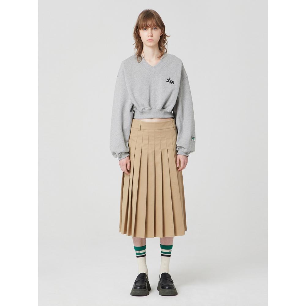 

LUCKYMARCHE VNeck Cropped Sweat ShirtsQWTAX23161GYM