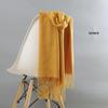 Women's Imitation Cashmere Winter Scarf - Thick Solid Color, Versatile Men's Shawl, Cashmere Wool Blend