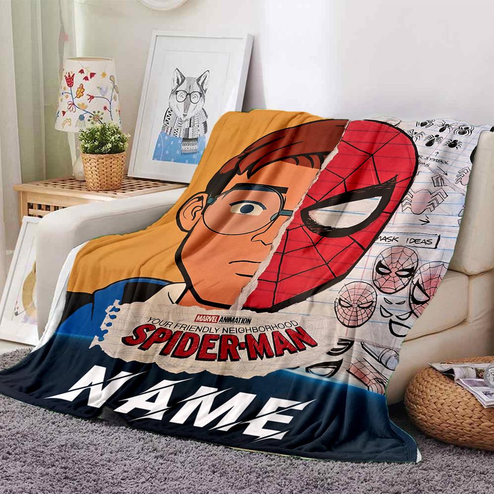 Custom Name "Venom Love Heart Theme" blanket for Couch & Bed, Plush Cozy Fuzzy Blanket Super Soft & Warm Blankets for Fall and Winter. 09084