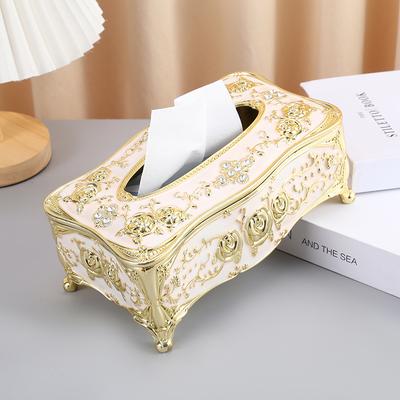 European Creative Paper Towel Box Manual Oil Dripping Paper Drawer Household Toilet Paper Storage Appliance Table Napkin Holder