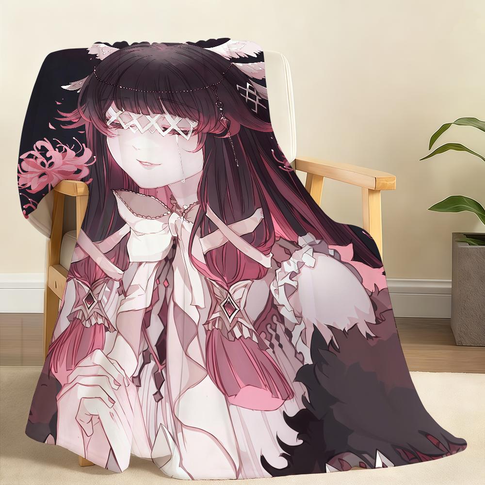 Hot Game G Genshin Impact C ColumbinaS Blanket For Soft Throw Blanket for Picnic Bed Sofa Home Bedroom Cozy Warm Comfortable