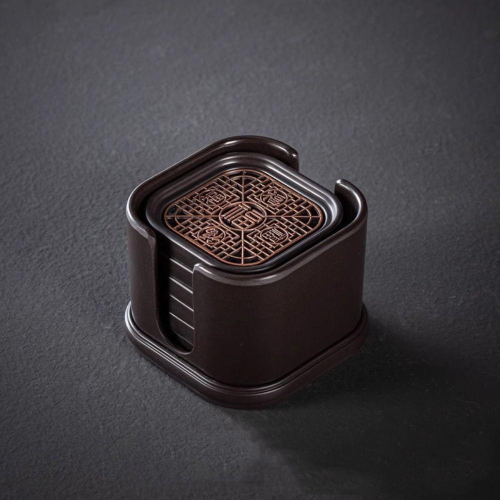 Anti-scalding Kung Fu Tea Coaster Chinese Style Tea Holder Household Tea Cup Holder  Home Use