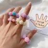 5 Stück/Set Kreative Stressabbau Fingerringe Stachelige Perle Beruhigend Verstellbar Sensorische Ringe Entspannt Verstellbar