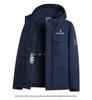 Men's Winter Hooded Jacket - Thick, Windproof, and Warm Outdoor Workwear