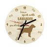 Labrador Retriever - Clock with Dog, Wooden Clock with Engraving, Personalised Clock by
