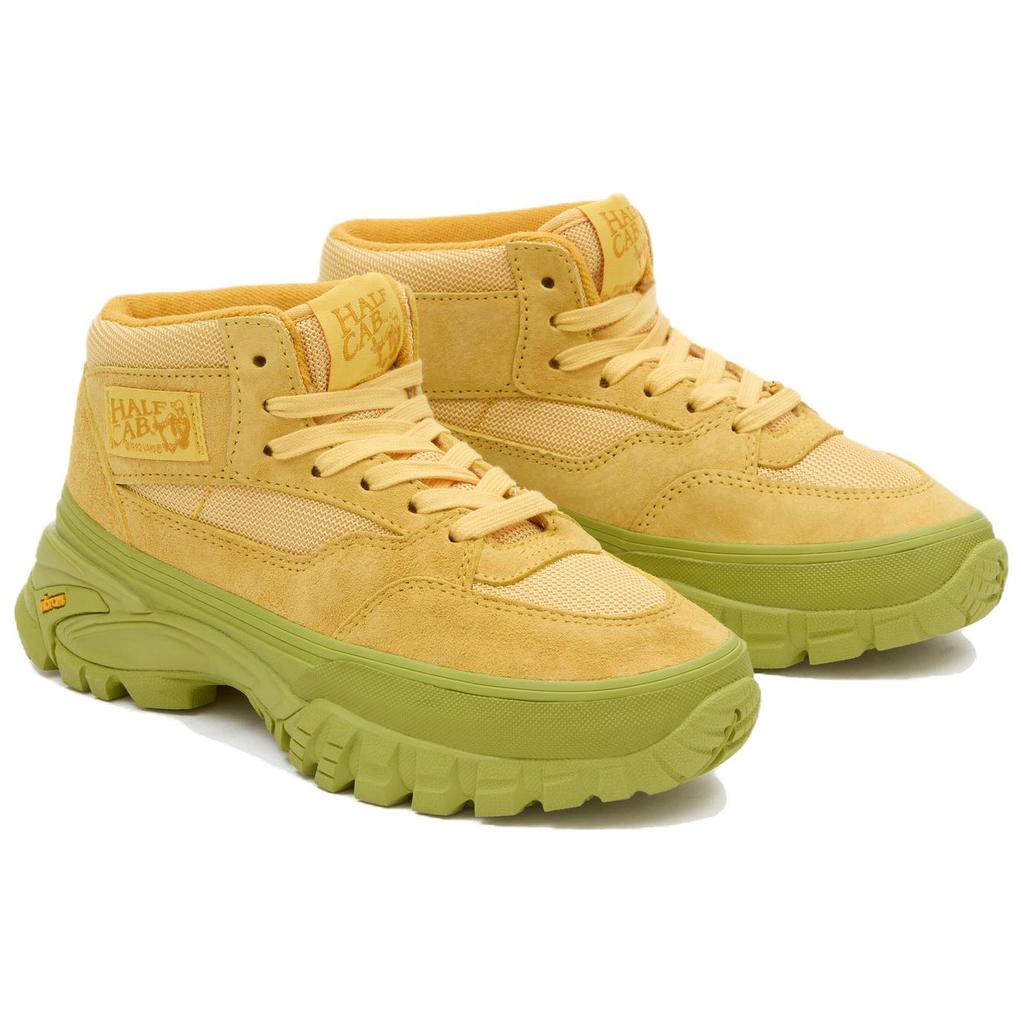 Vans Reissue 33 Vibram Trendy Sports Mid-Top Outdoor Functional Shoes Unisex Shoes Yellow Green VN000CNBSBR1