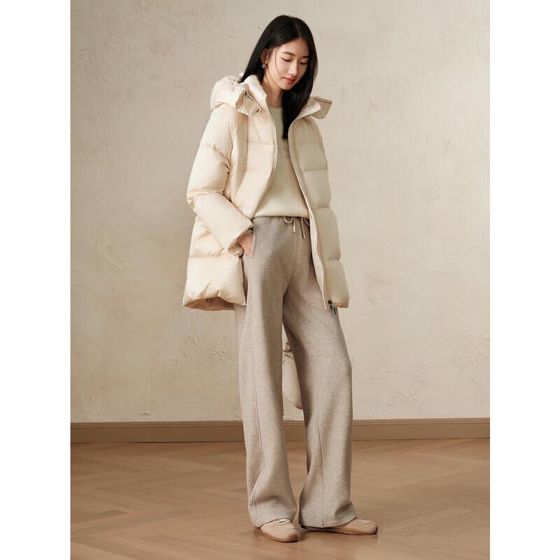 

JZ Annakao Women s Fluffy Hooded Duck Down Jacket XL