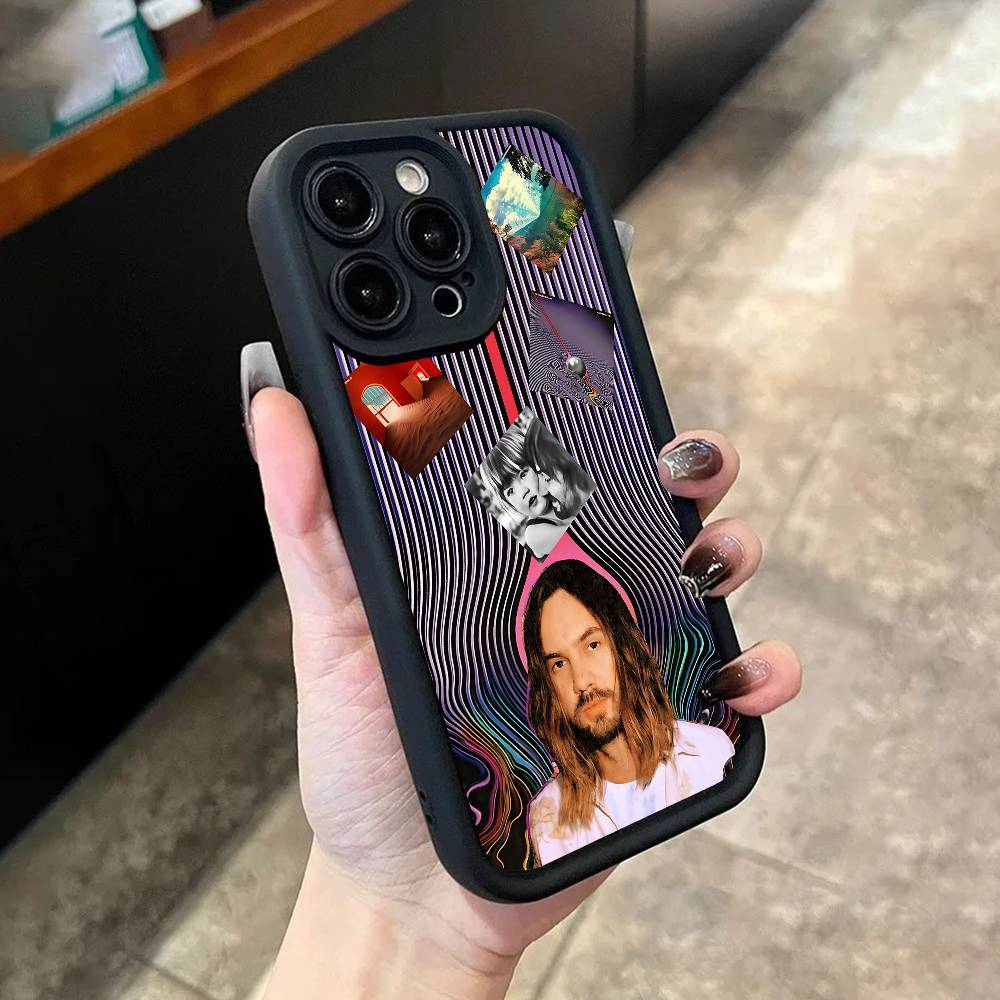 

Чехол-бампер T-Tame I-Impala Deadbeat Currents для iPhone 17,16,15,14,13,12,11,Pro,Max,Plus,X,XS,SE4,E,Mini Черный Утолщенный край Чехол iPhone 11 Pro
