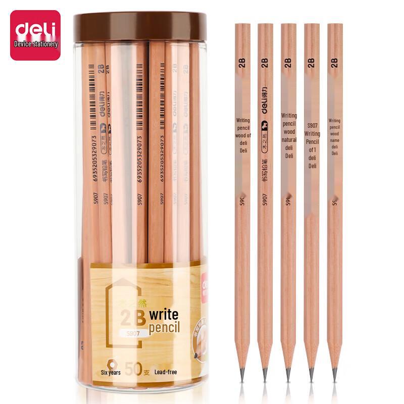 Deli S907-2B Hexagonal Wood Pencils