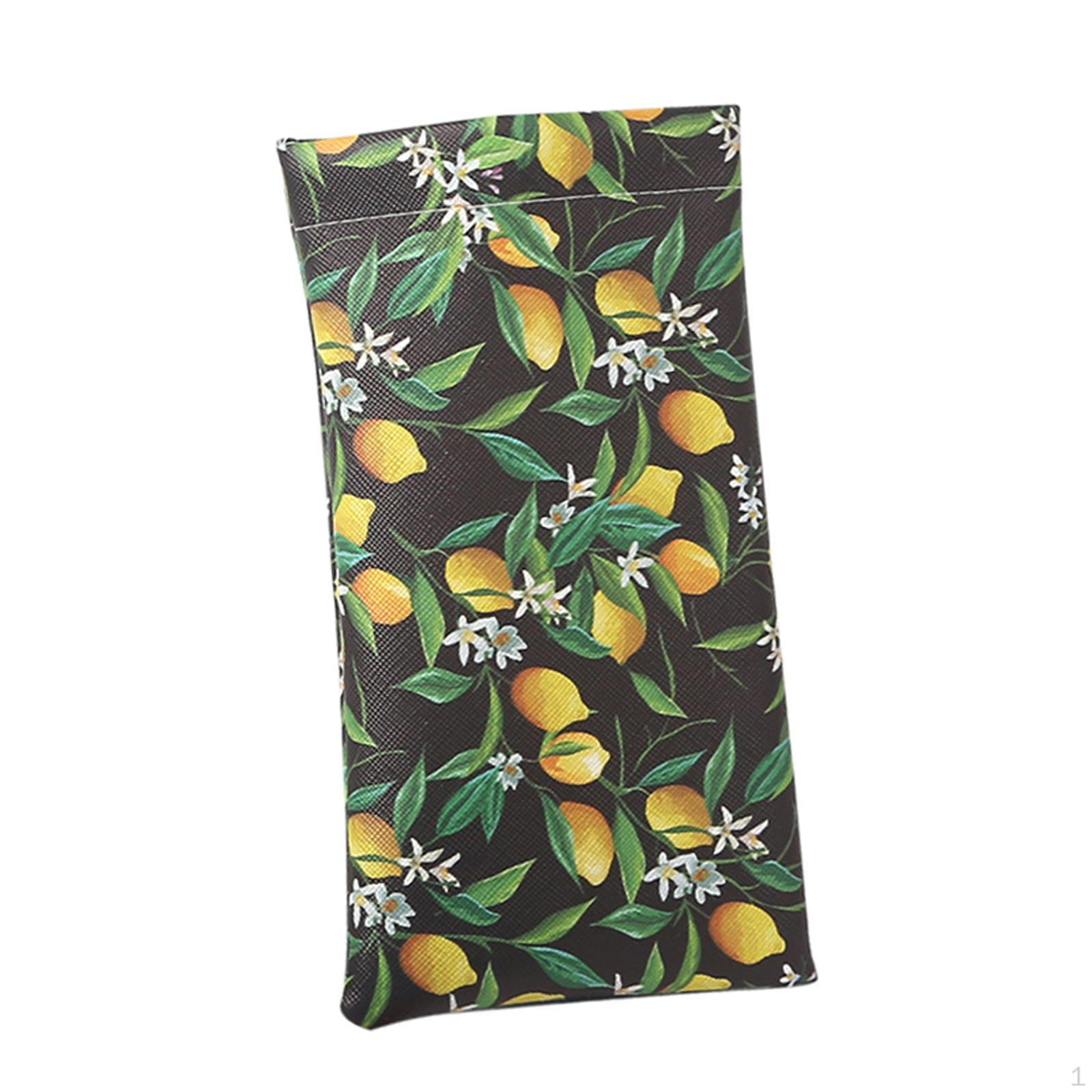 

Glasses Case Storage Bag Eyewear Travel Mouth Snapped Easy Carrying Fashion Lemon