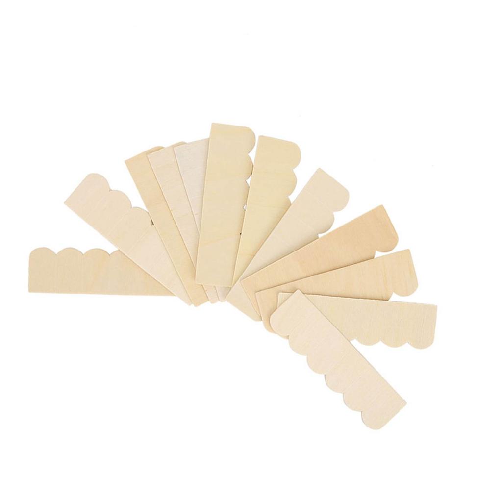   1Celsius12 Dollhouse Accessories   Wood Decoration Roof Tile Building Model Accessory