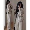 Women's Feminine Slimming & Youthful Casual Sports Set Long-Sleeve Hooded Sweatshirt + Wide-Leg Pants Two-Piece Set