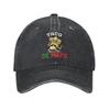 Dabbing Mexican Skull Cinco De Mayo Baseball Cap Vintage Distressed Denim  Headwear Unisex Style Outdoor Running Golf Caps Hat