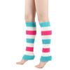 Winter Warm Knitted Leg Warmers Loose Style Lady Boot Knee Stockings Leggings Warm Boots Leg Punk Solid Black Cool Long Socks