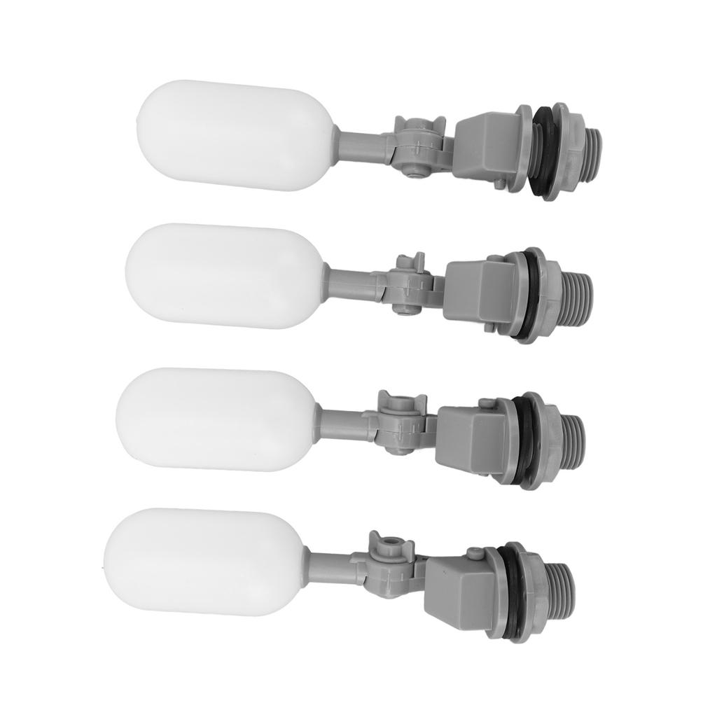4PCS Float Ball Valve DN15 1/2 Inch ABS PE Water Tank Humidifier Mini Float Valve with Adjustable