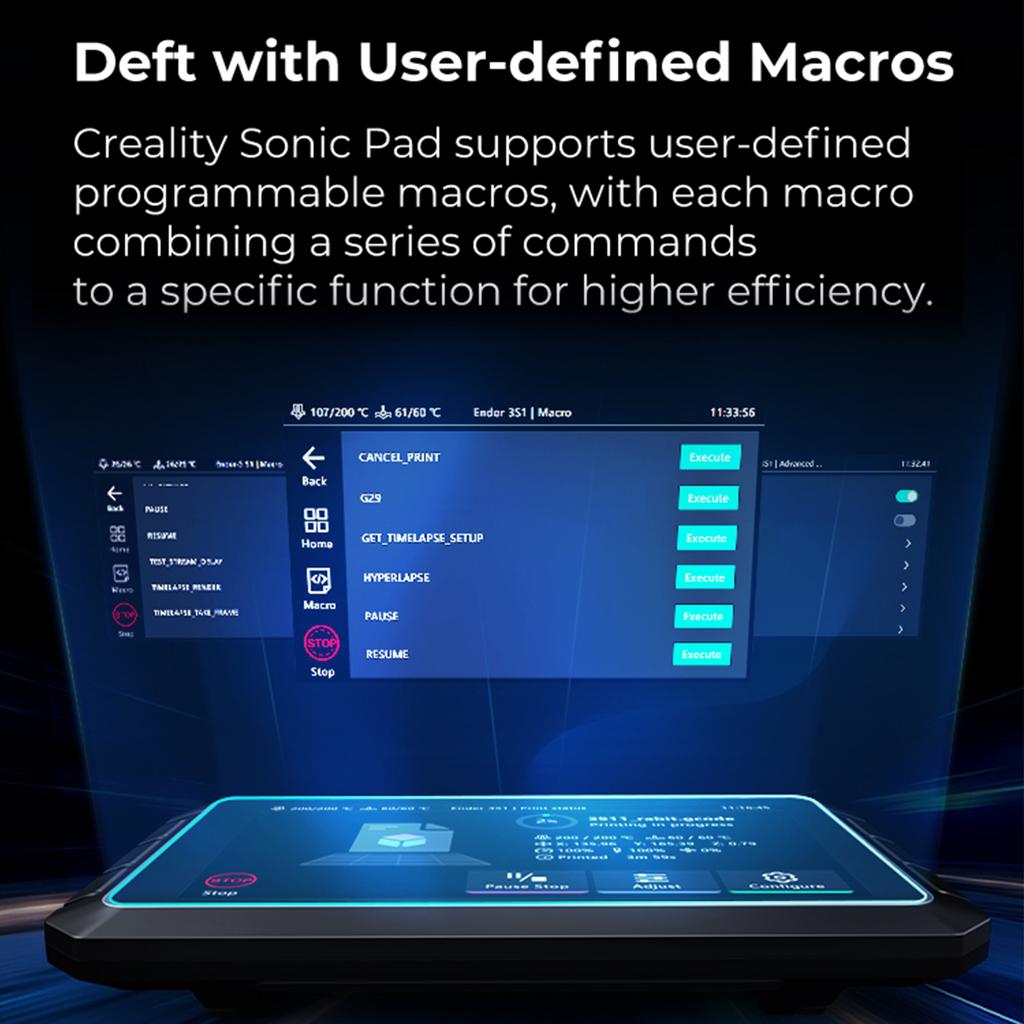 Creality 3D Sonic Pad για τρισδιάστατο εκτυπωτή FDM με πολλαπλές διεπαφές, οθόνη αφής 7" RAM 2G ROM 8G