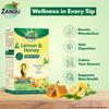 Zandu Lemon Honey Green Tea 25 Tea Bags Refreshing Herbal Tea With Smooth Taste Travel Friendly Anytime Beverage