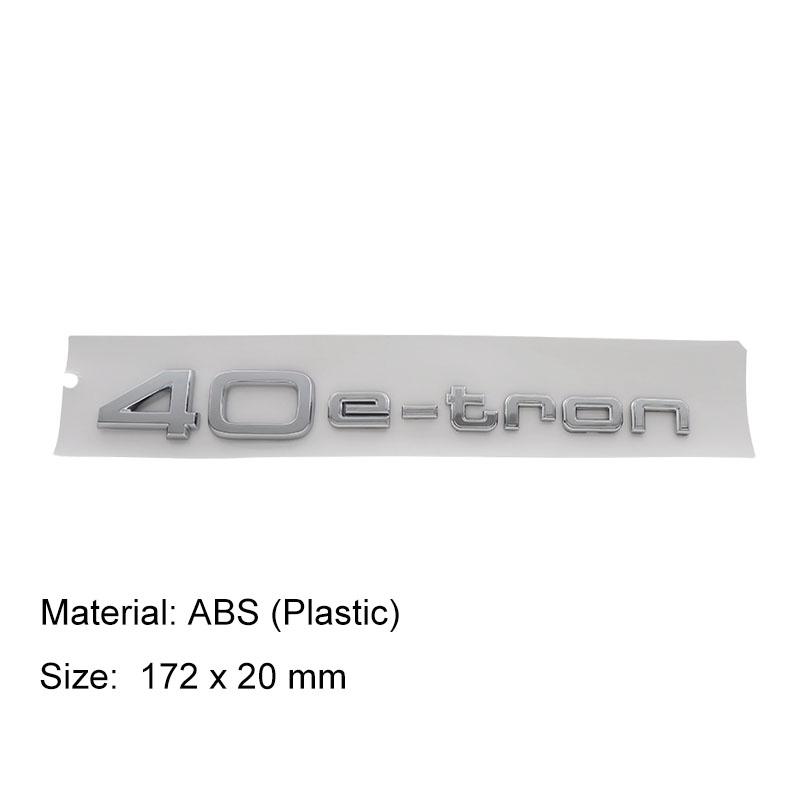 3D Premium 40 45 50 E-tron Letters for Q5 Q2L 40 45 50 Quattro Car Engine Hood Fender Trunk Tail Rear Decal Emblem Badge Sticker