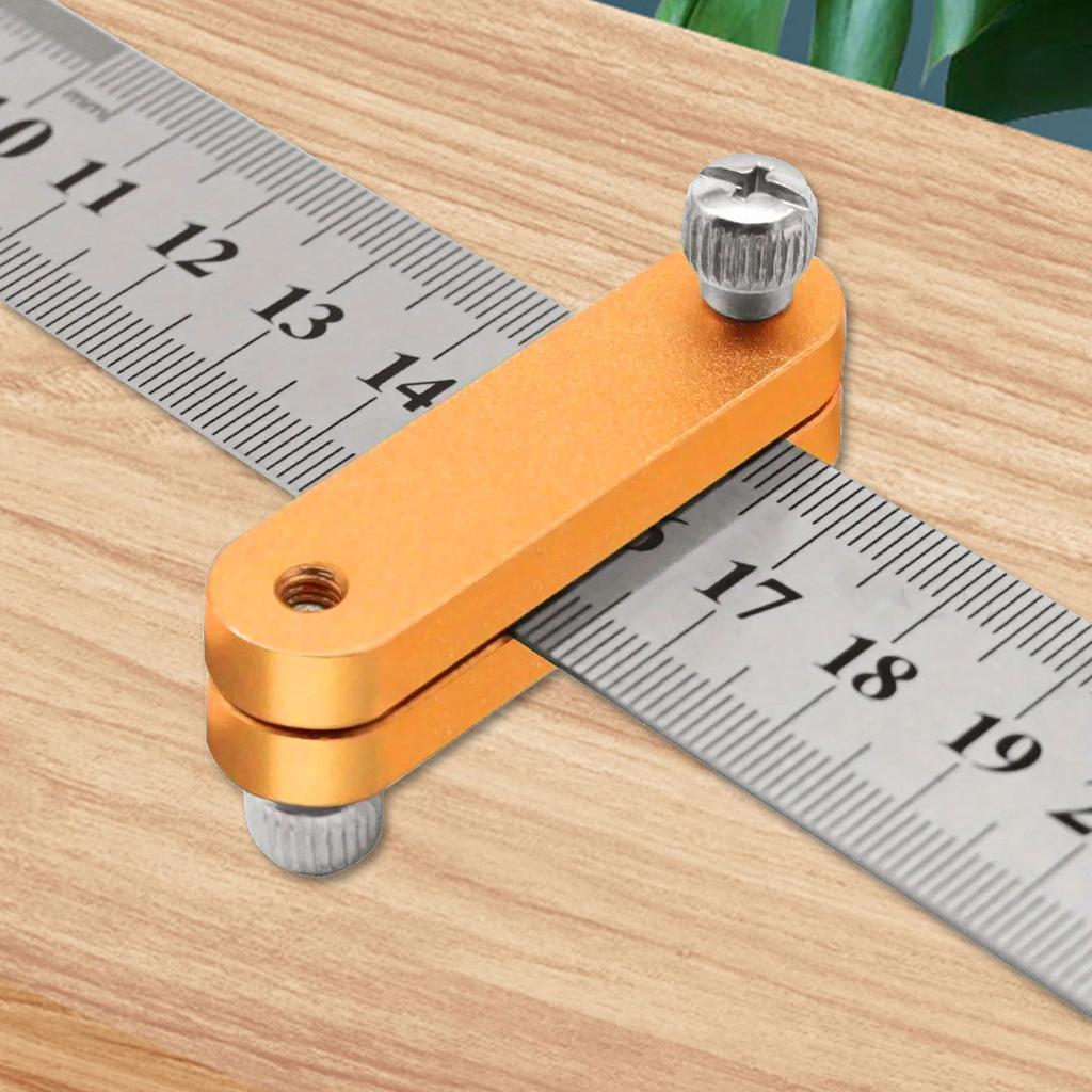 Carpenter Square Combination Right Angle Ruler Positioning Block Adjustment Positioning Scriber Line Marking Gauge