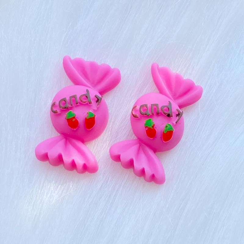 10 Stück Neue Gemischte Süße Cartoon Süßigkeiten Flache Rückseite Harz Scrapbooking DIY Schmuck Handwerk Dekoration Zubehör