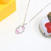 925 Silver Hello Kitty Lovely Angel Children's Lost Anti-Lost Necklace